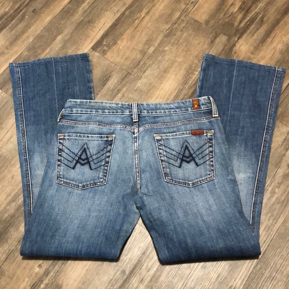 7FAM Jeans Bootcut A Pocket SZ 30 Blue EUC